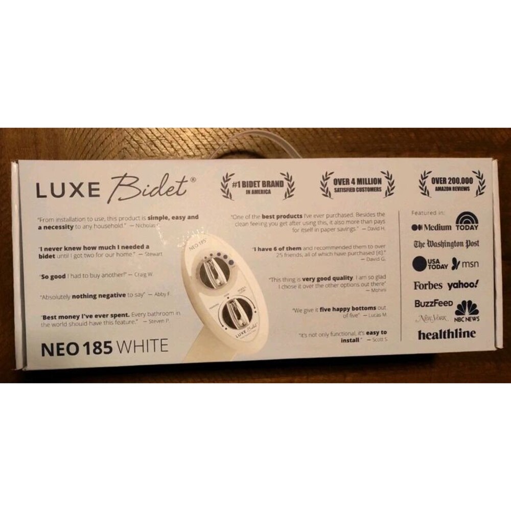 LUXE Bidet NEO 120 Mechanical Attachment Bidet White